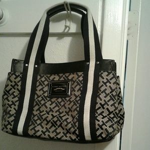 Tommy Hilfiger Black Gray Purse